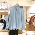 Vintage Collar Loose Long Puff Sleeves Shirts